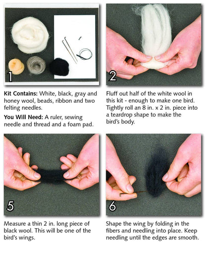 Chickadee Felting Kit