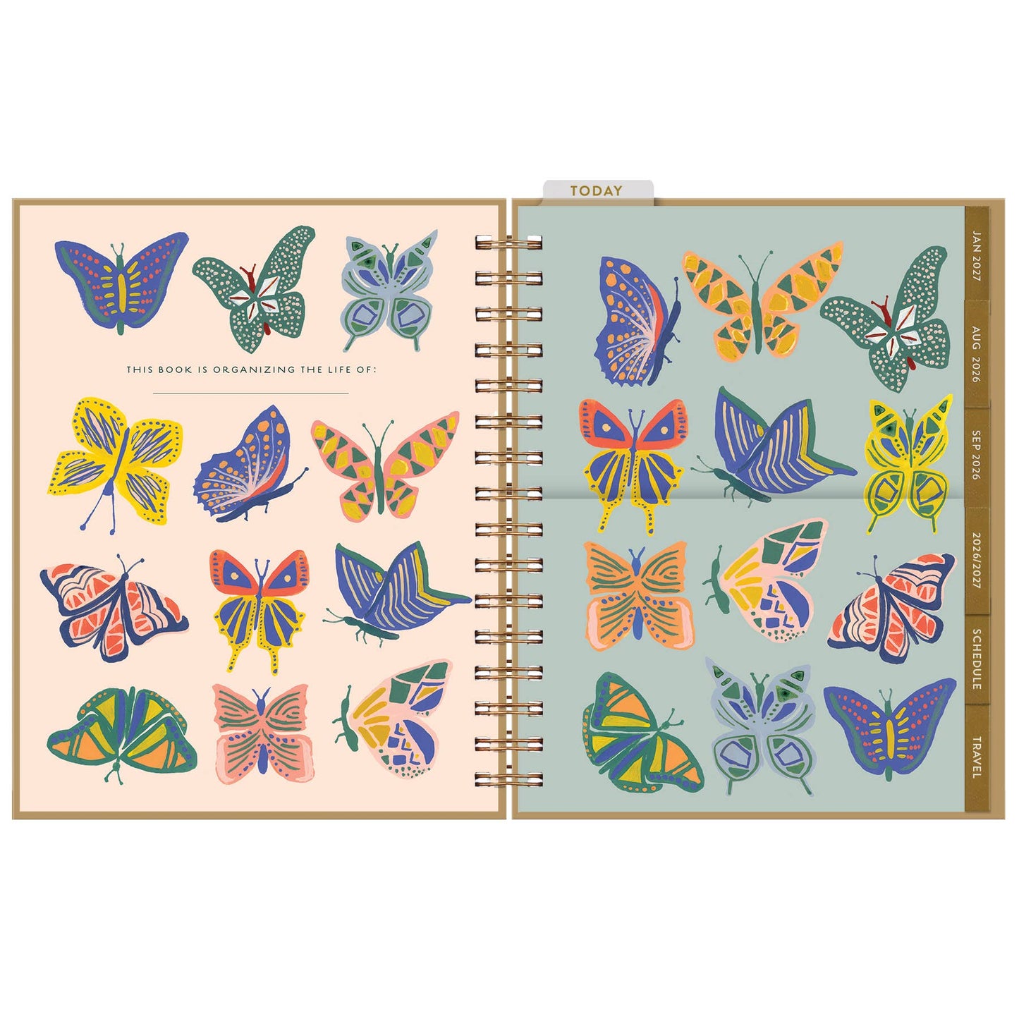 2026-2027 Butterfly Beauties Seedlings 17 Month Planner