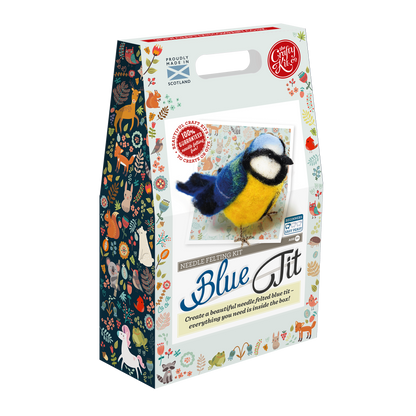 British Birds Blue Tit Needle Felting Craft Kit