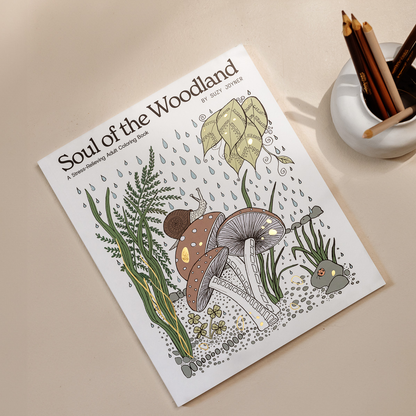 Soul of the Woodland: An Adult Coloring Book with Mushrooms