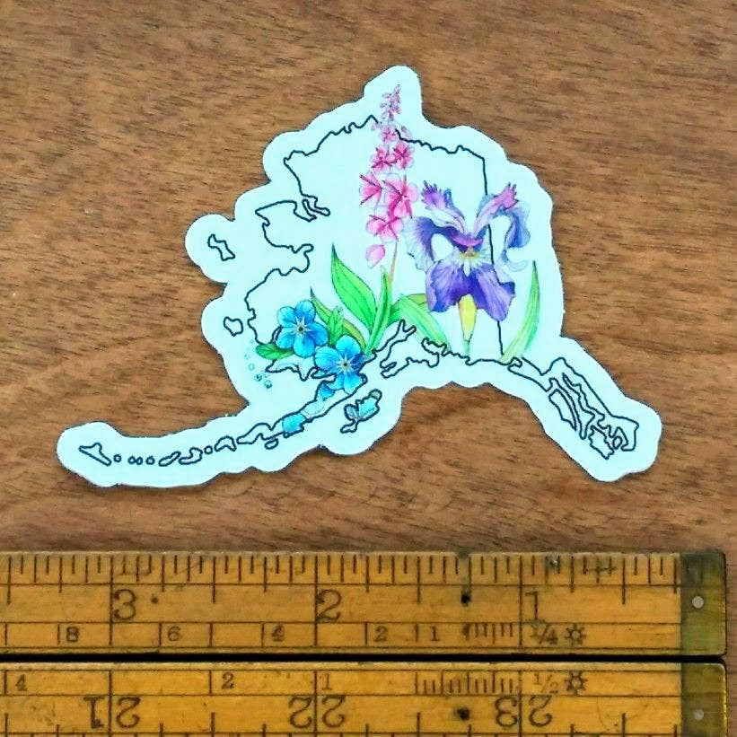 Alaska Wildflower Sticker