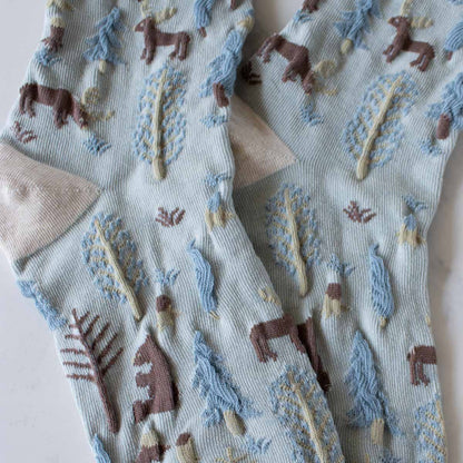 Winter Forest Casual Socks