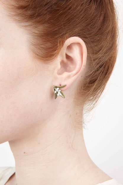Flowering Myrtle Post Earrings