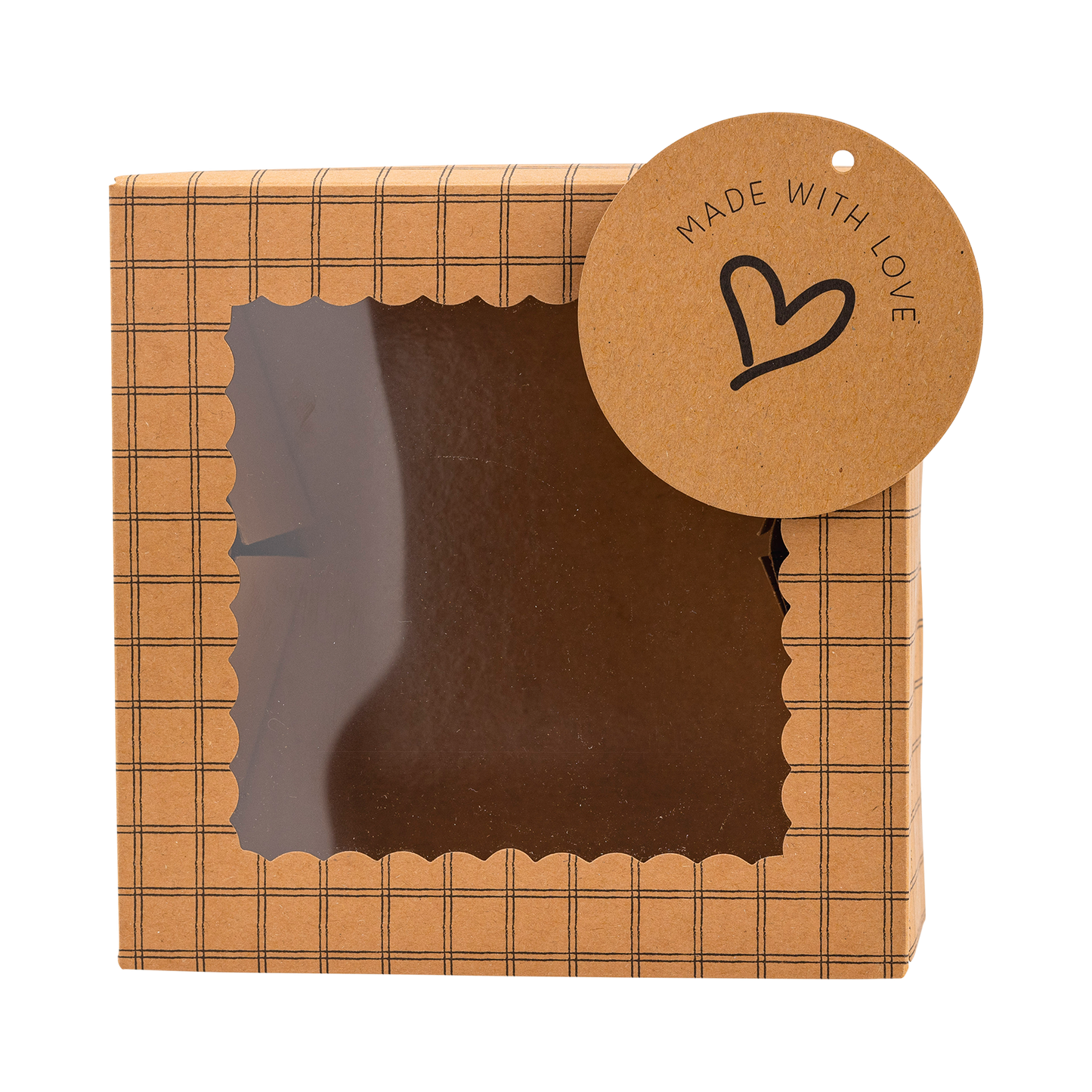 Made with Love Kraft Cookie Box