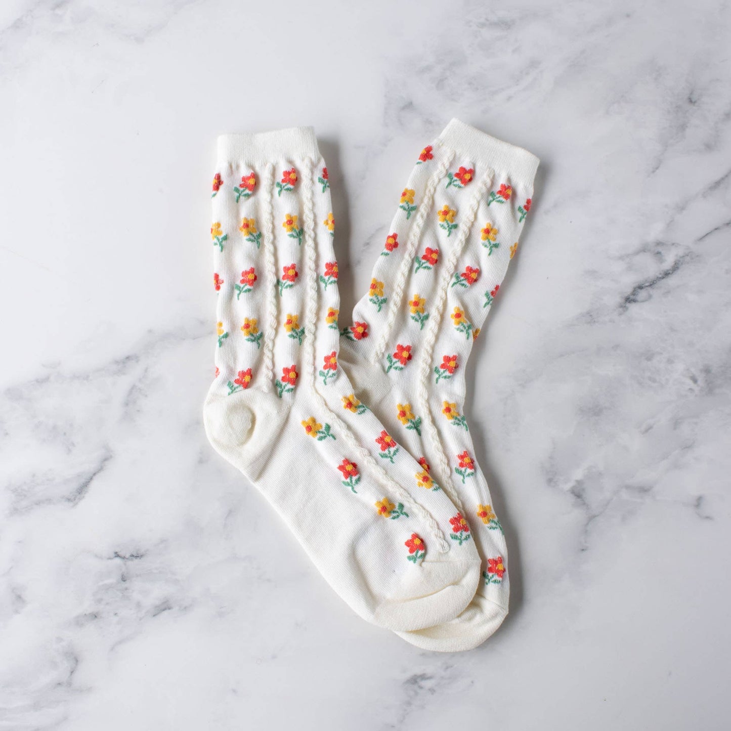 Kate Floral Casual Socks