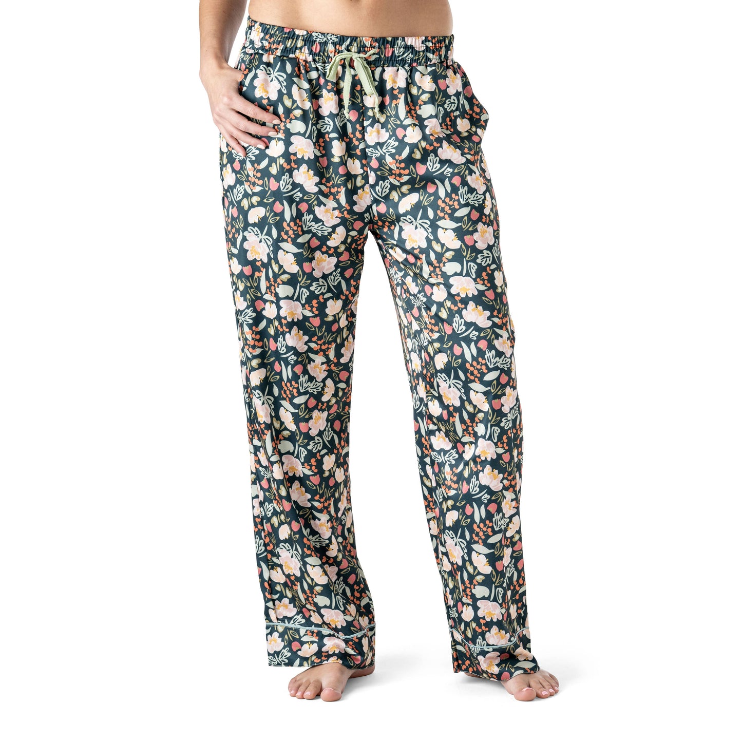 Hello Mello Satin Pajama Pant | Petal to the Metal