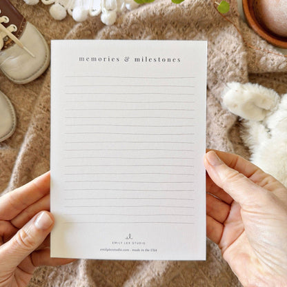 Baby milestone cards