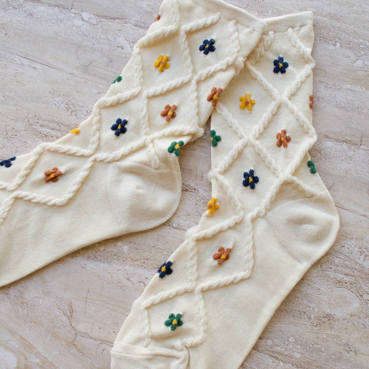 Ann Cottage Floral Casual Socks