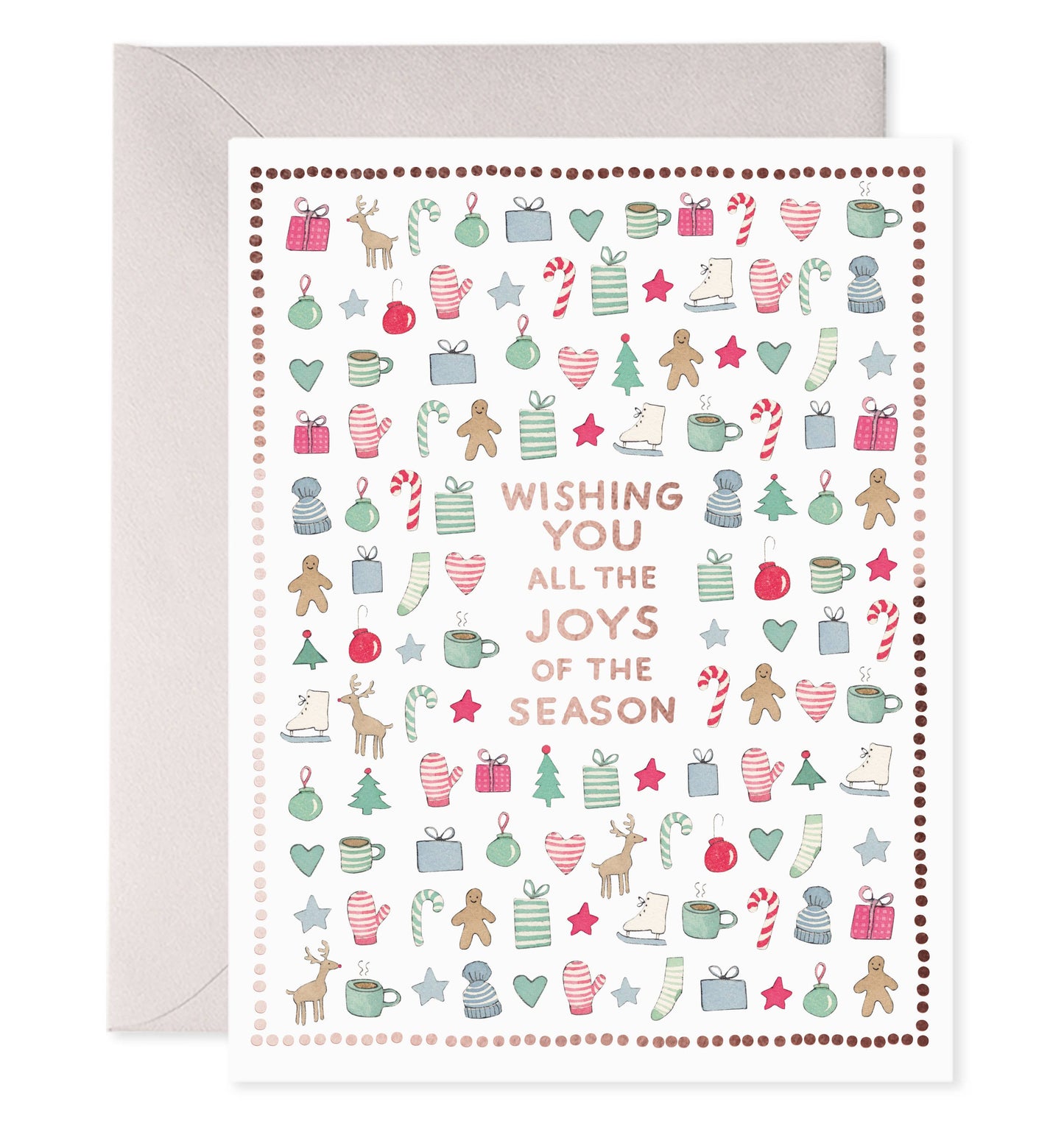 Merry Motif Holiday Greeting Card