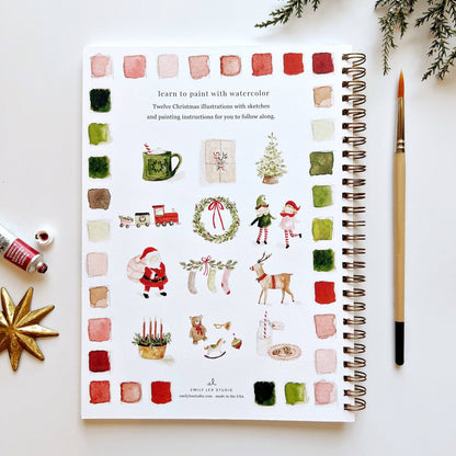 Christmas Watercolor Workbook