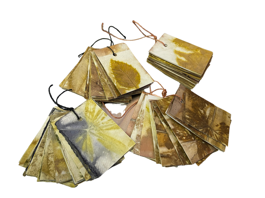 Eco Print Gift Tags