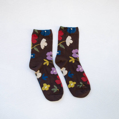 Ella Floral Casual Socks