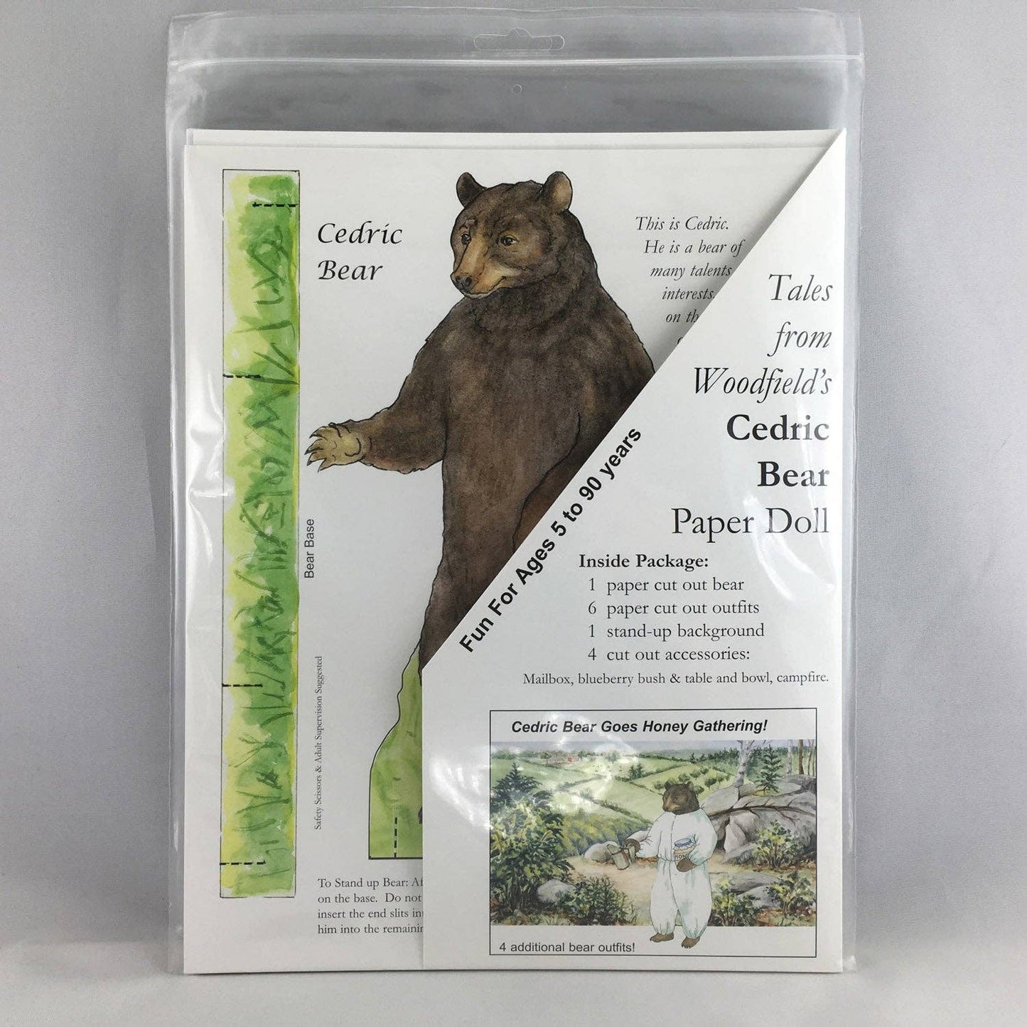 Cedric Bear Paper Doll Kit