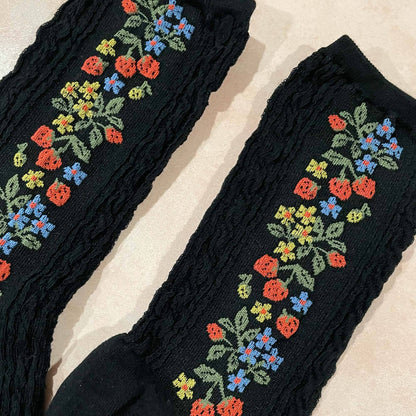 Vintage Strawberry Socks