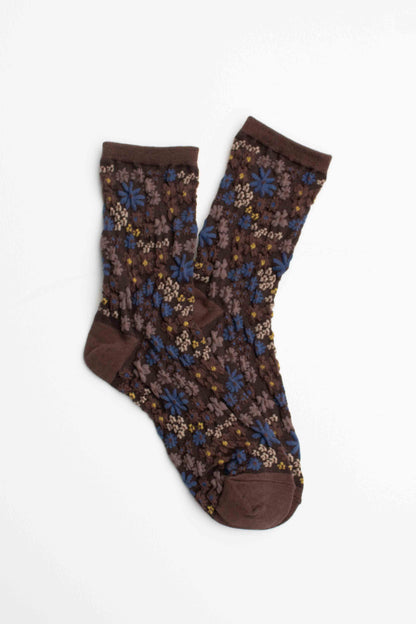 Meadow Blossom Crew Socks