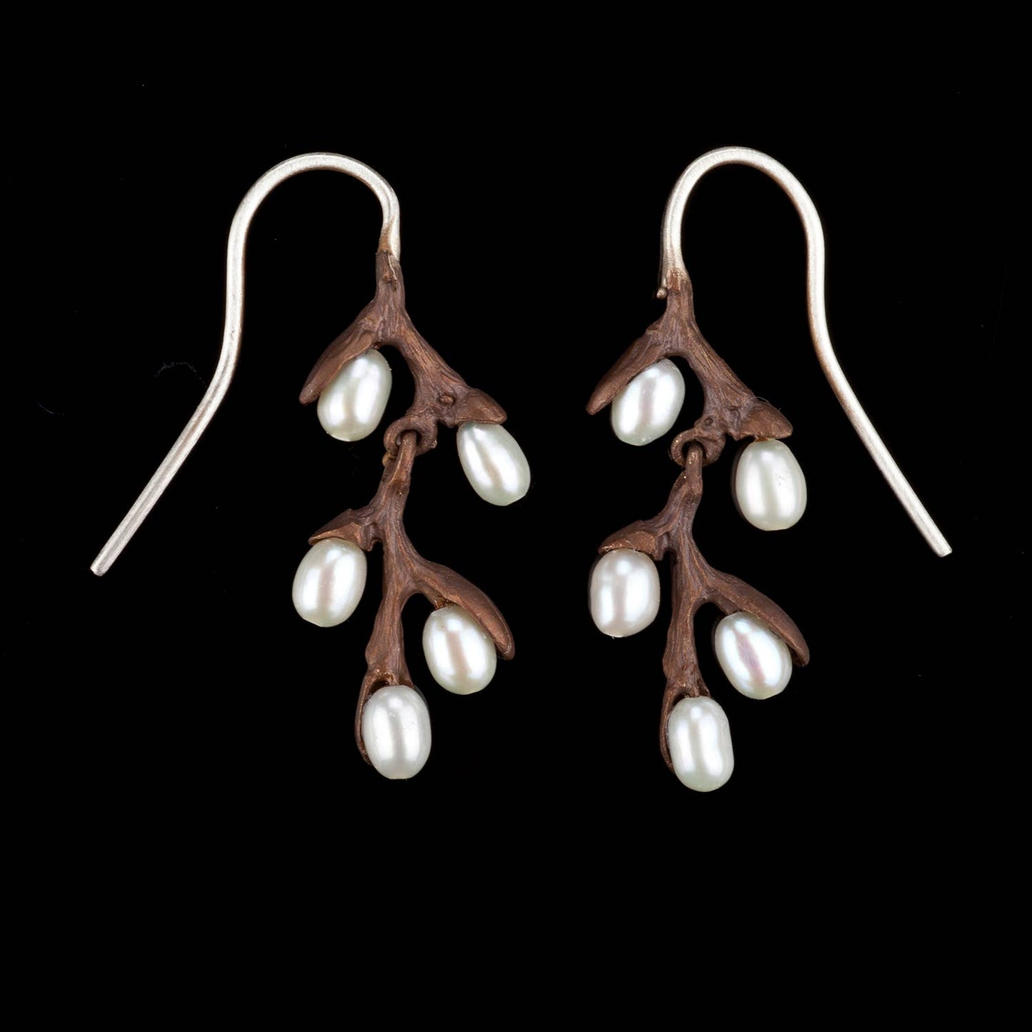 Pussy Willow Drop Frozen Wire Earrings