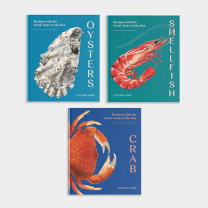 Essential Shellfish Collection: Set of 3 Coastal Cookbooks