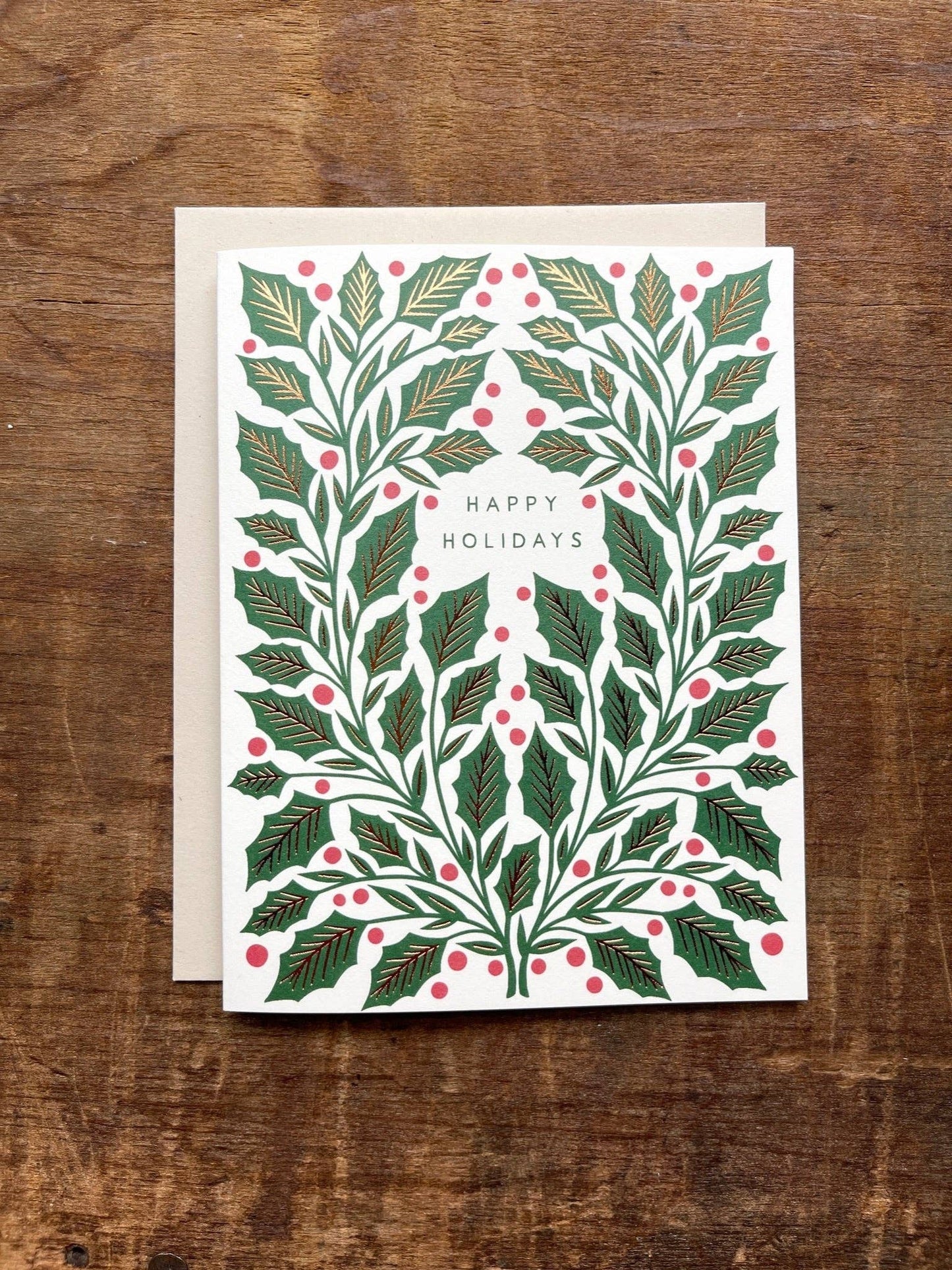 "Happy Holidays," Greeting Card