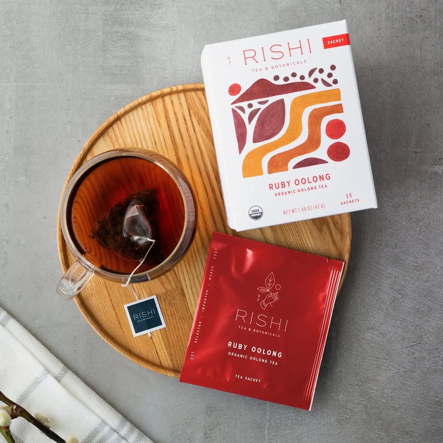 Ruby Oolong Organic Tea Sachets