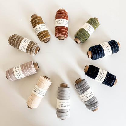 Flax & Twine 3/8" Velvet Ribbon - 10 Yards