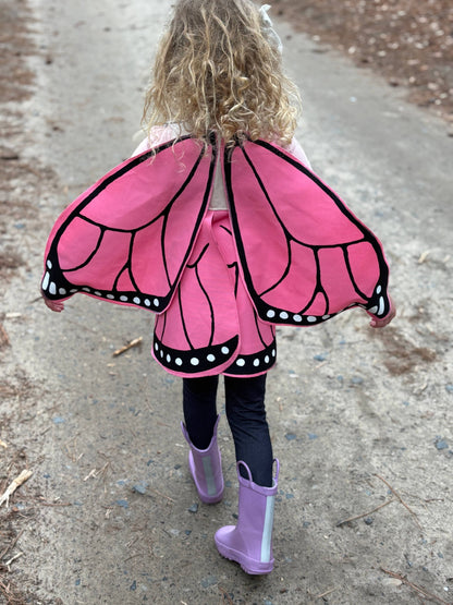 Pink Monarch Butterfly Costume Wings