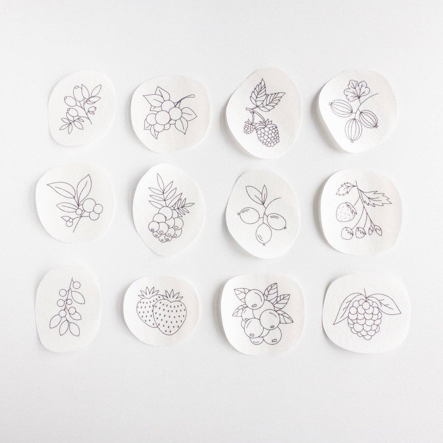 Stick and Stitch Berry Embroidery Patterns