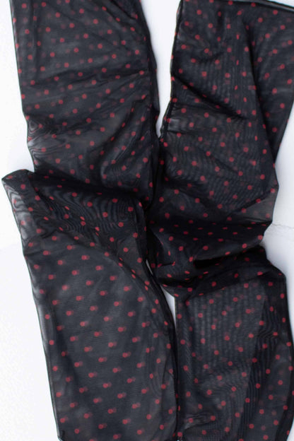 Sheer Patterned Crew Socks