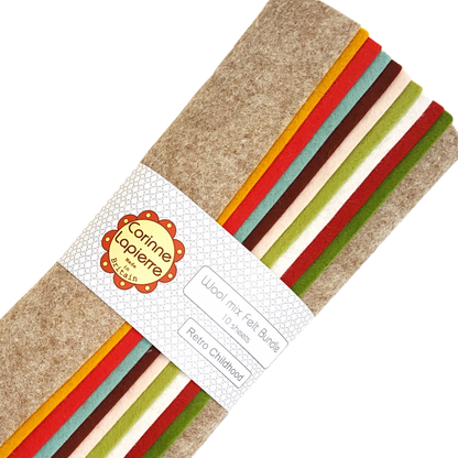 Felt Bundle of 10 Sheets - 12 themes
