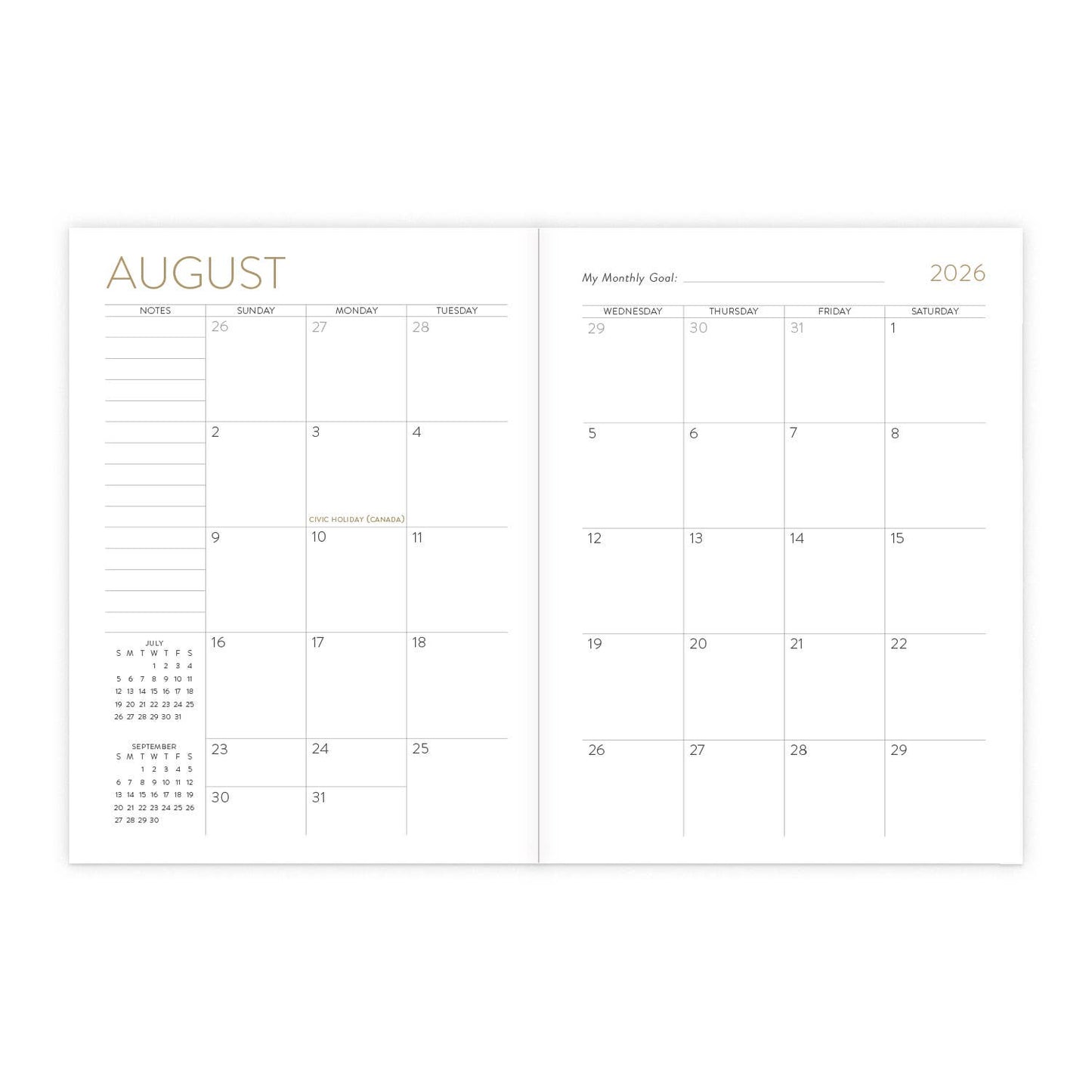 2026 - 2027 Lazy Daisy - Seedlings On the Go Planner