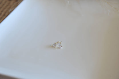 Bonita year drop stud earrings