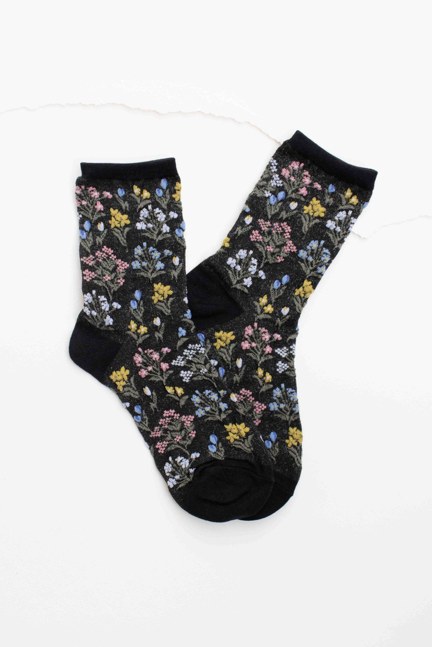 Midnight Wildflower Socks