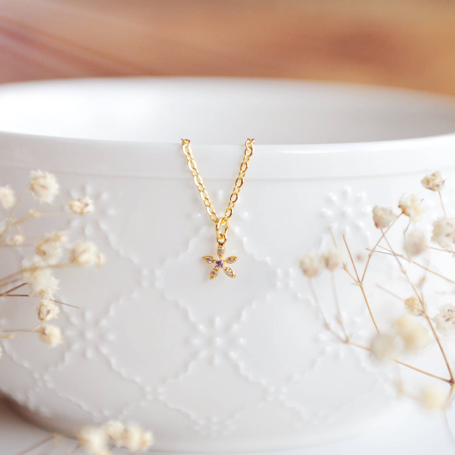 WILD FLOWER, Dainty, Whimsical Necklace