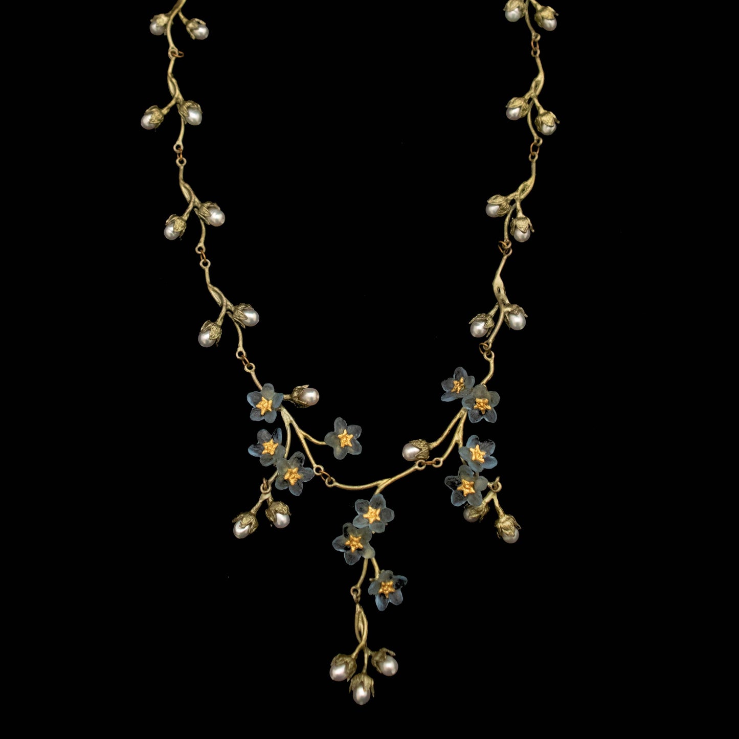 Forget Me Not Contour Necklace - 18" Adj.