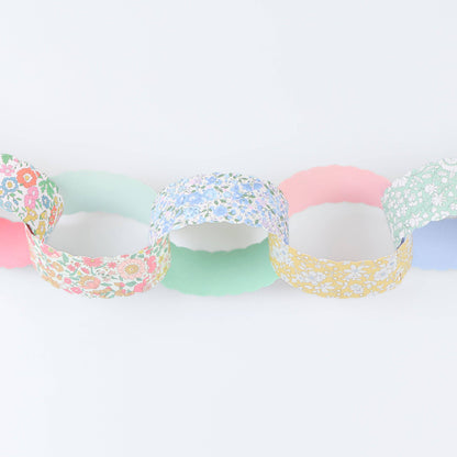 Meri Meri x Liberty Scalloped Paper Chains Set