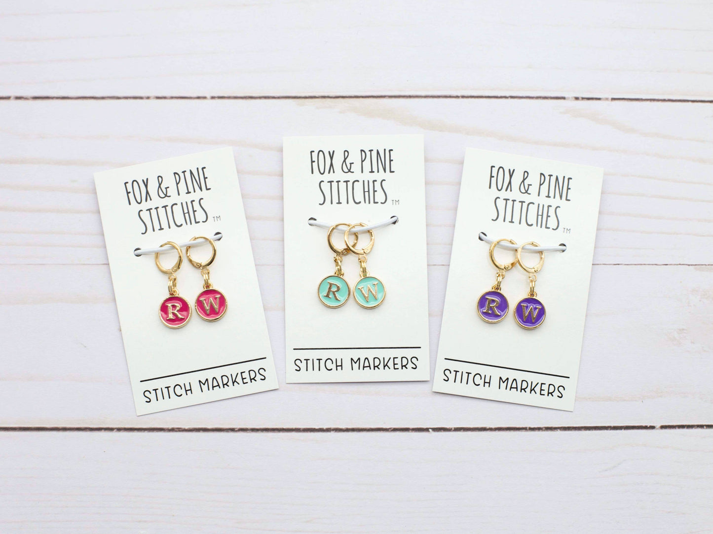 Purple Right Wrong Side | Stitch Markers