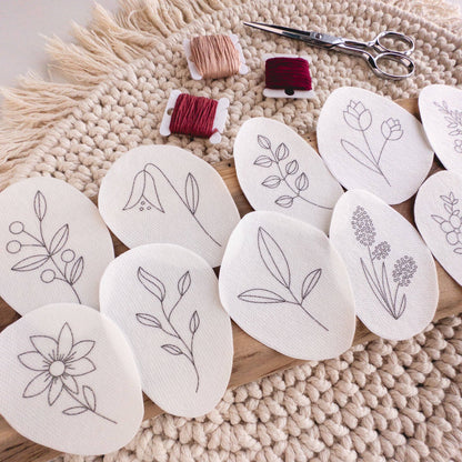 Wildflower Stick and Stitch Embroidery Patterns