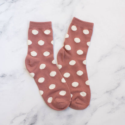 Women's Polka Dots Puff Casual Socks