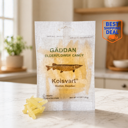 Kolsvart Gaddan Elderflower Candy Fish 4.25oz