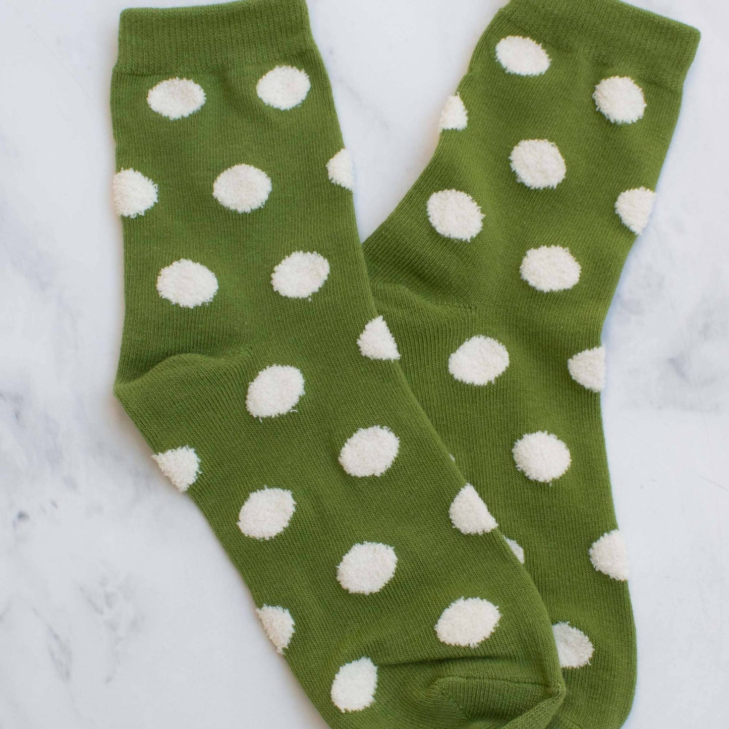 Women's Polka Dots Puff Casual Socks