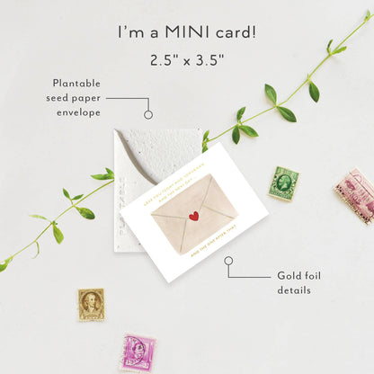 Love Letters Sprout - Love + Friendship Mini Greeting Card