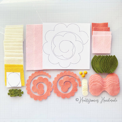 Felt Flower Craft Kit | Magnolia Rose