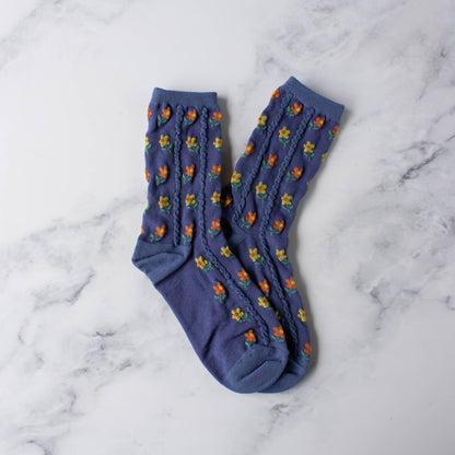 Kate Floral Casual Socks