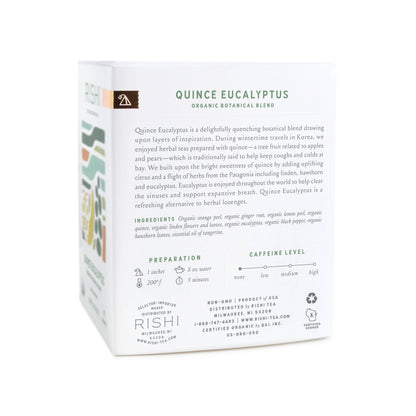 Quince Eucalyptus Organic Herbal Tea Sachets