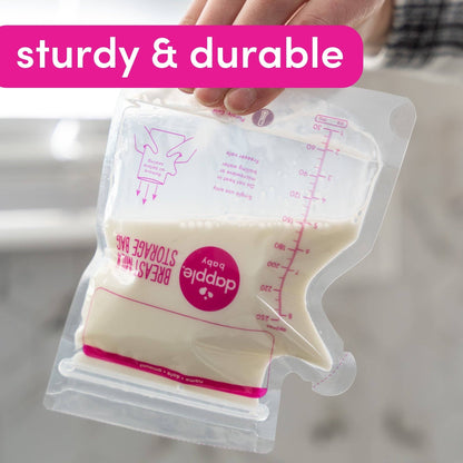 Dapple Baby Breast Milk Storage Easy Pour Bags, 50ct (Case of 8)