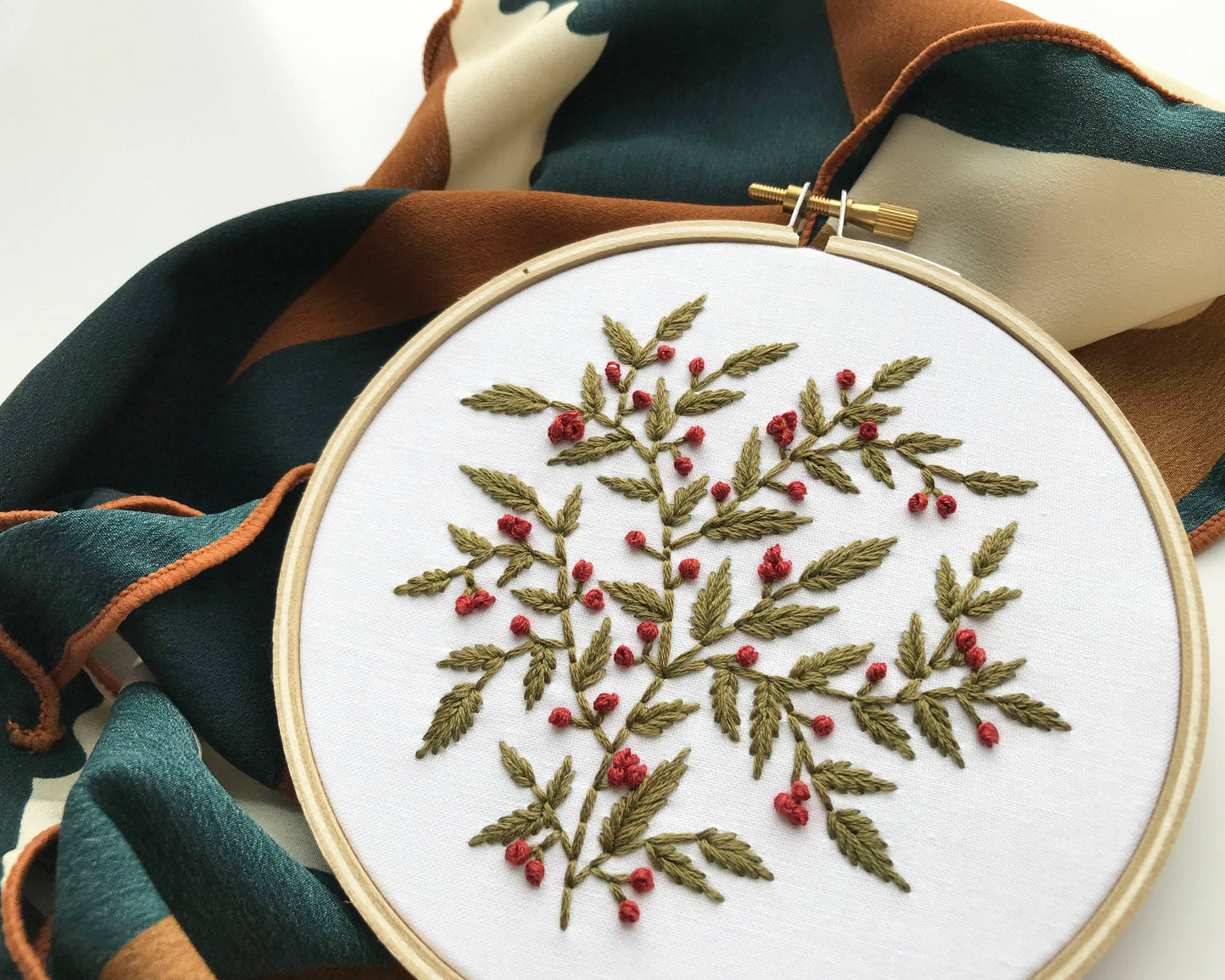 Holly Embroidery Kit