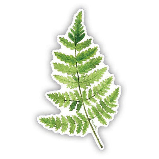 Oak Fern Vinyl Sticker - Watercolor Cottagecore Sticker