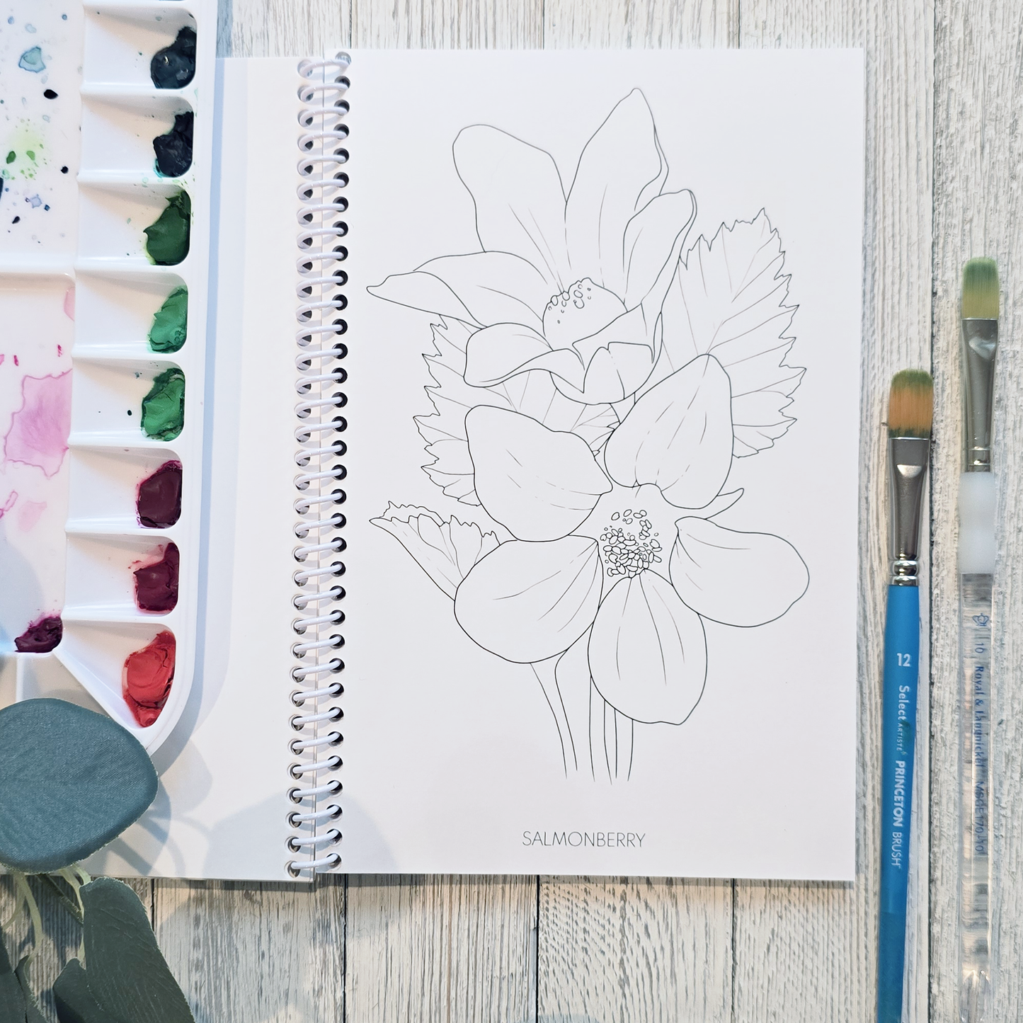 Floral Alaska Art Coloring Book