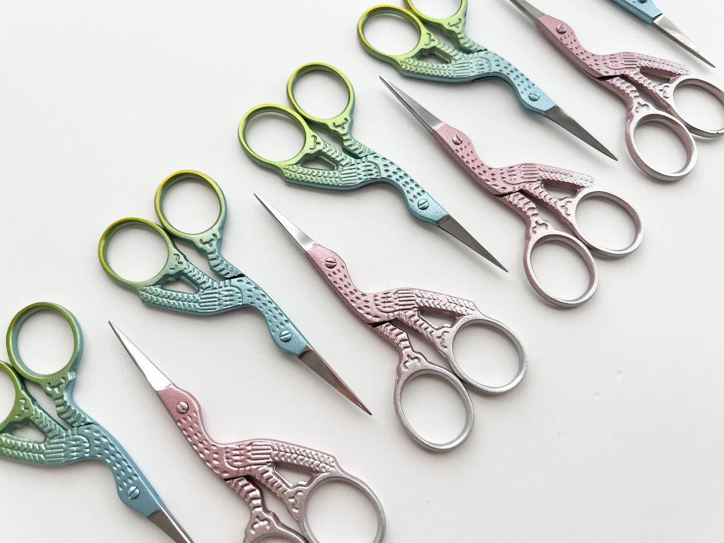 Embroidery stork scissors, small bird scissors