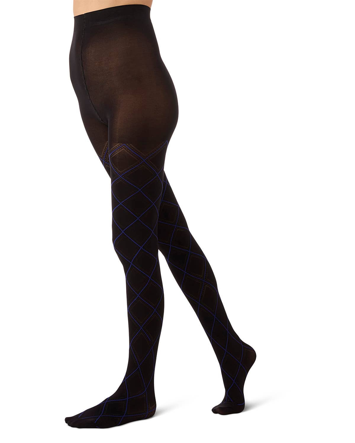 Memoi Feminine Diamond Fashion Tights