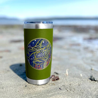 Undersea Sticker: Kelp Forest with Marine Life